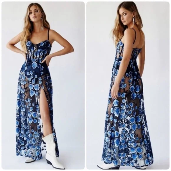 For Love & Lemons Victoria Sequin Dress - Picture 1 of 6